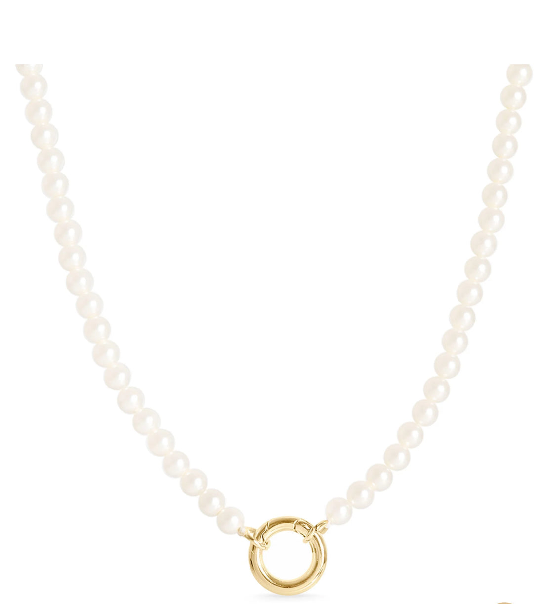 Mia Pearl Charm Necklace