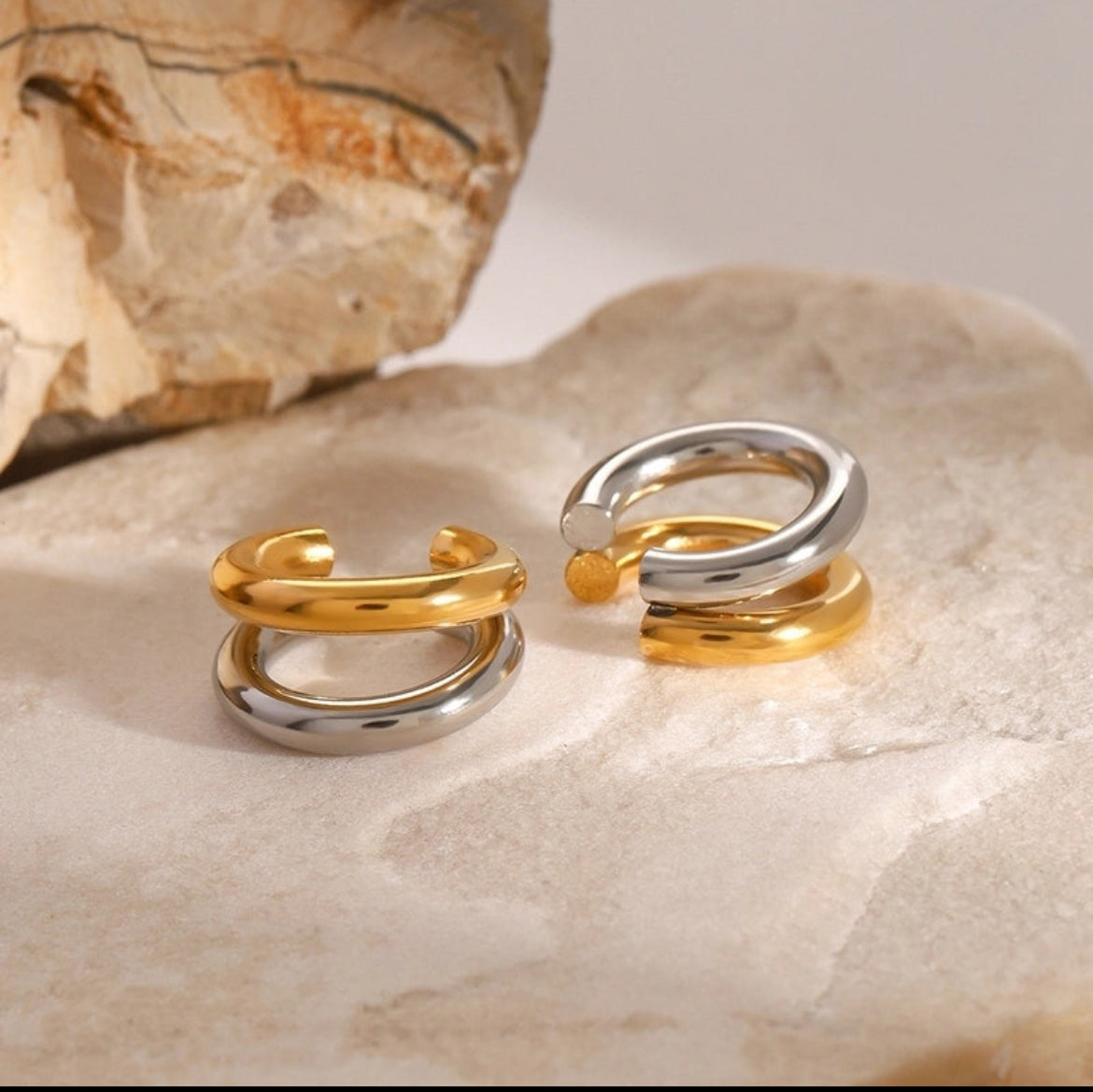 Bailey Two Tone Single ear cuff